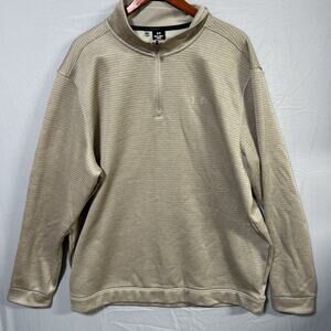 Under Armour Golf Storm 1/4 Zip Pullover 3XLT Tan ColdGear EUC